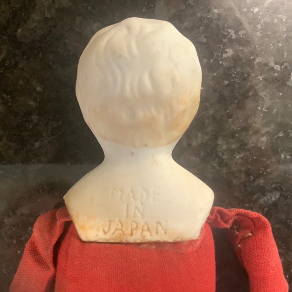 Porcelain and Cloth Made in Japan Doll - Picture 4 of 6